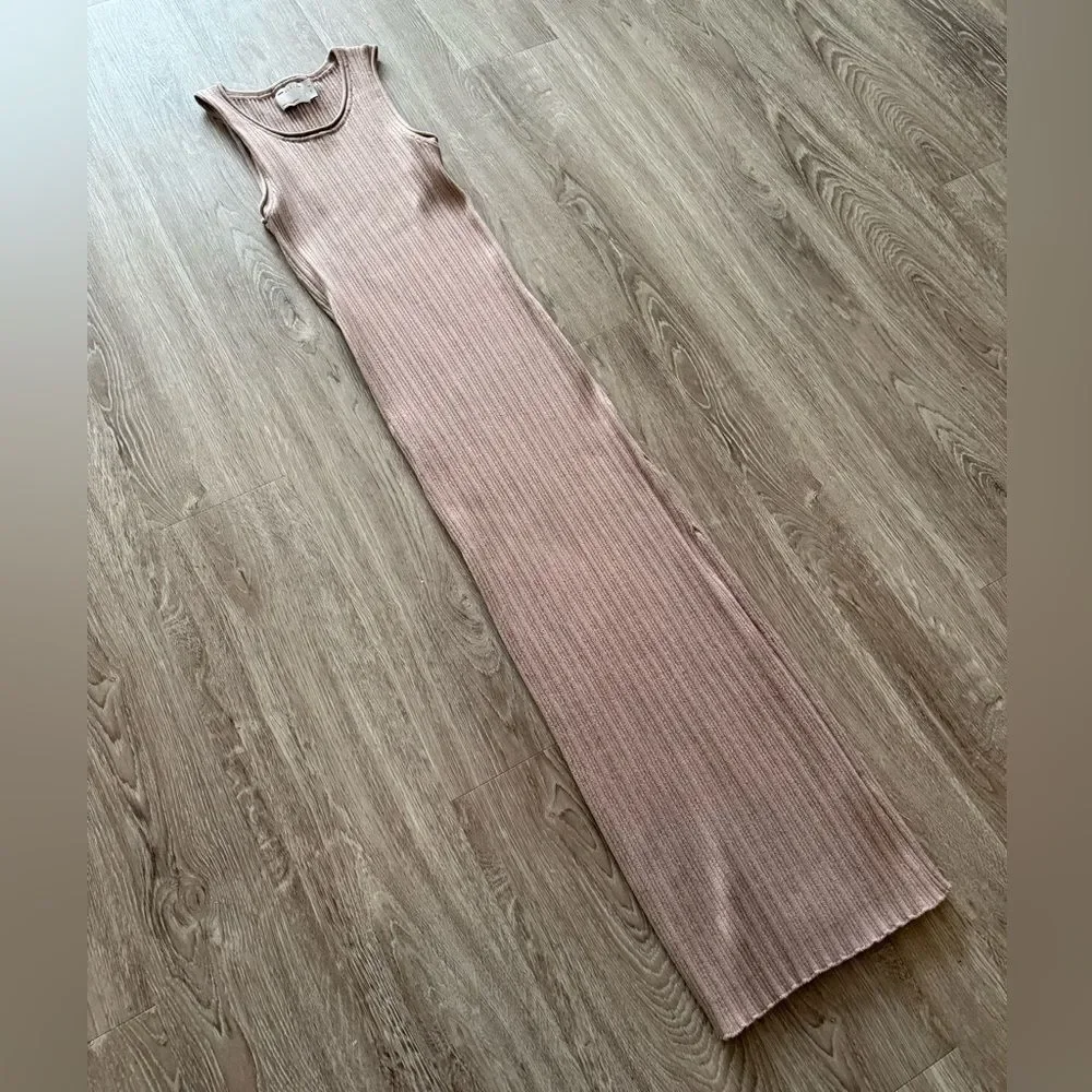 ASOS Ribbed Sleeveless Maxi Dress